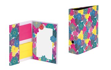 design for paper products consist of multicolor fresh flowers filled up with handdrawn structures 